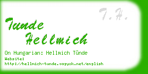 tunde hellmich business card